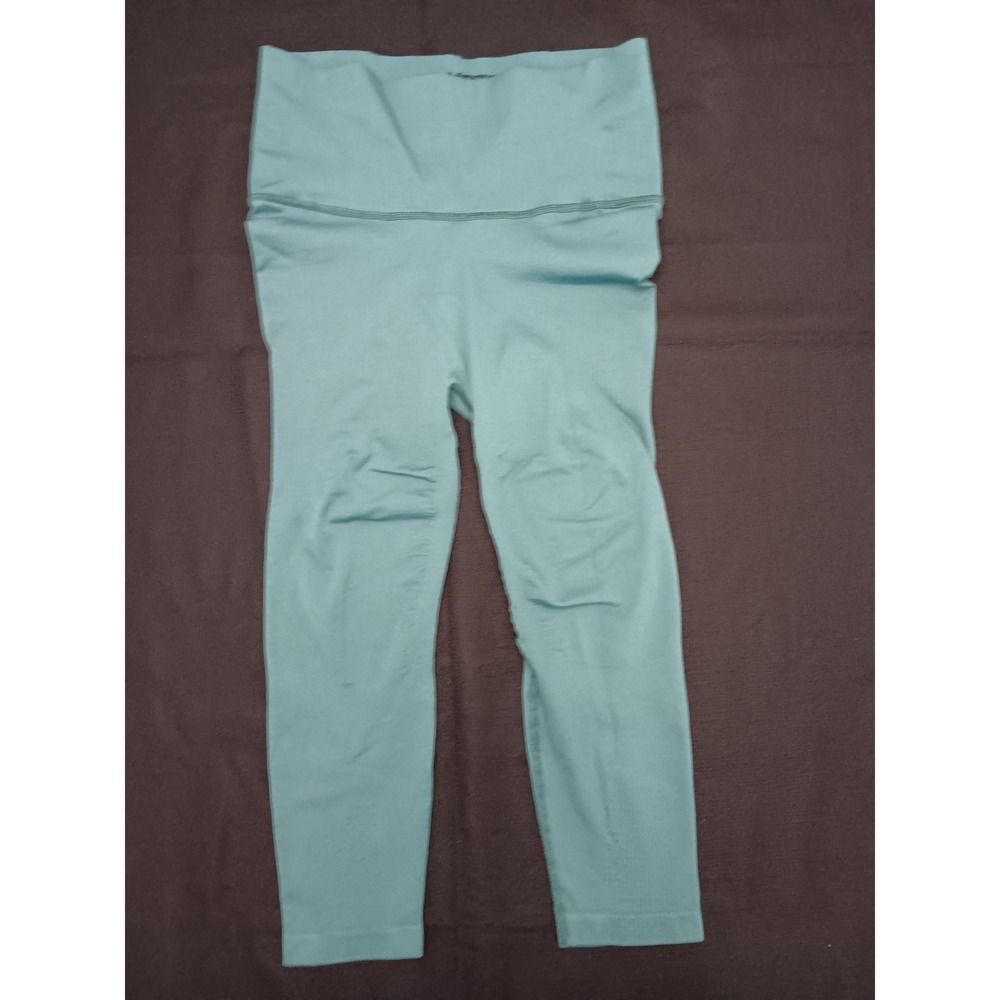Adidas 11 Honore Formotion Ribbed High Rise Leggings Teal Green Women's Small - Picture 4 of 9